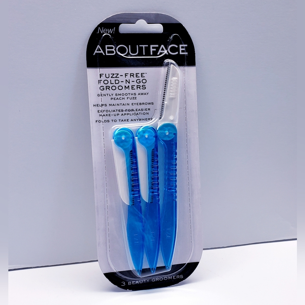 About Face Fuzz-Free Fold-n-Go Groomers (Blue)